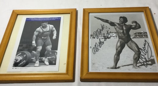 Ed Corney Signed Photo & Li Hongli Framed Photo