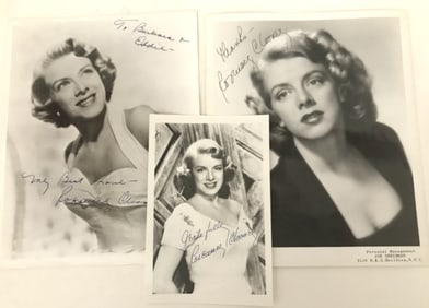 Rosemary Clooney Autographed Pictures (3)