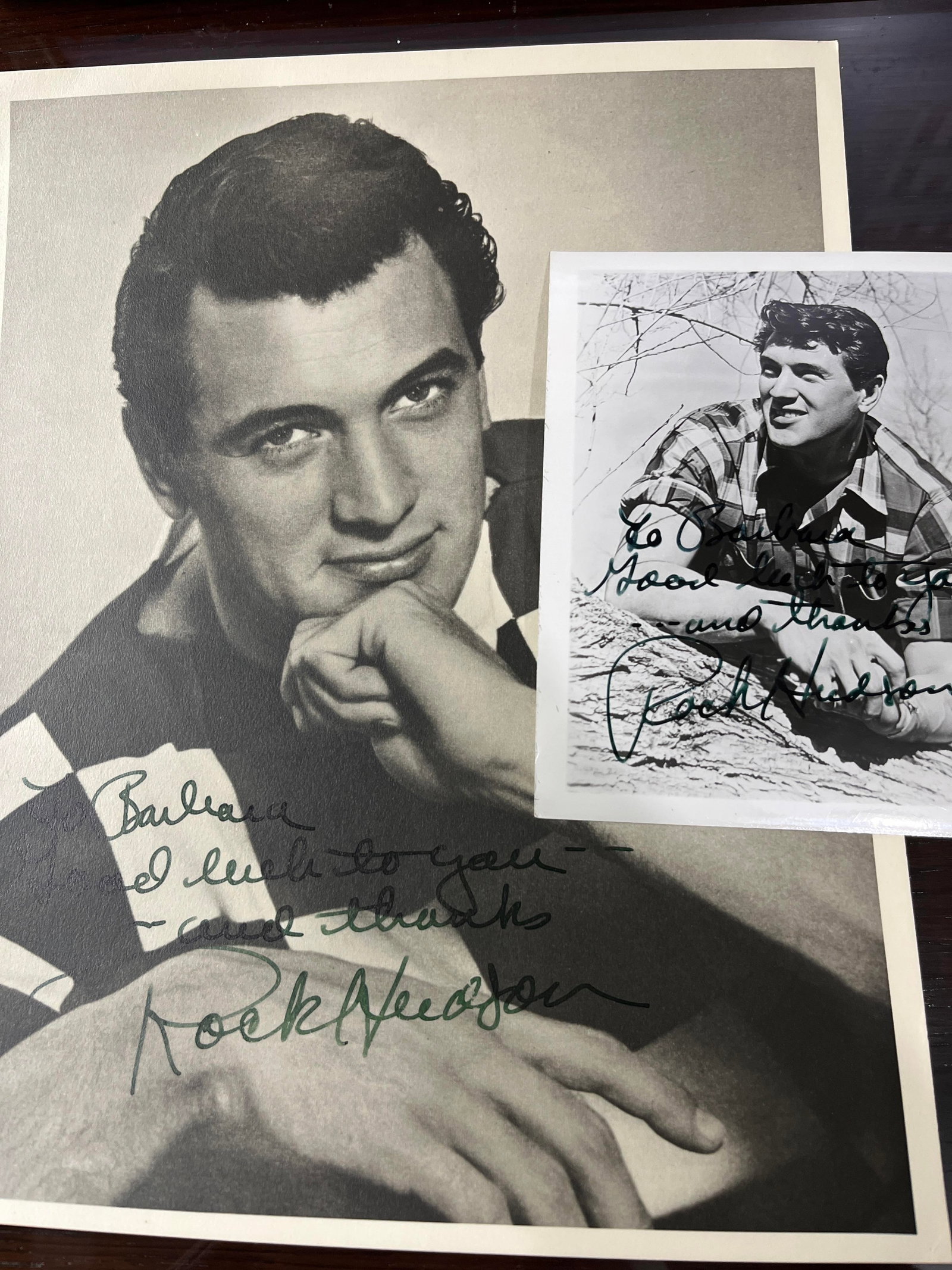 Rock Hudson Autographed Pictures (2) (1 of 4)