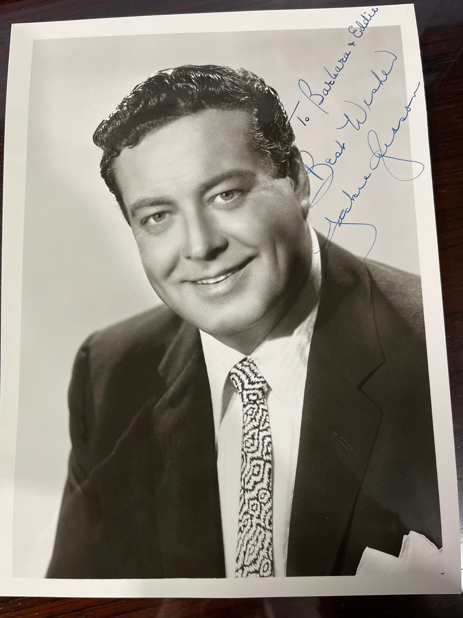 Jackie Gleason Autographed Picture 7 x 9 (1 of 3)