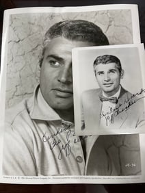 Jeff Chandler Autographed Pictures (2)