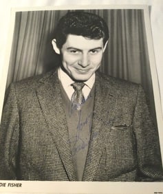 Eddie Fisher Signed 8 x 10 Photo