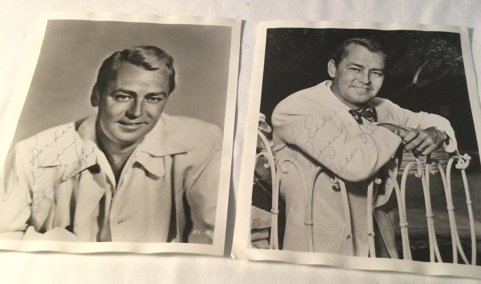 Alan Ladd Autographed 8 x 10 Photos (1 of 5)