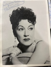 Ethel Merman Autographed 7 x 5 Picture