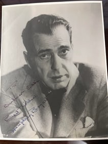 Humphrey Bogart Autographed Picture, 8 x 10