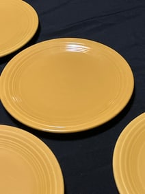 Vintage Fiesta Yellow 9 inch Dinner Plates