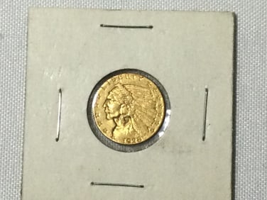 1928 Indian Head 2 1/2 Dollar Coin