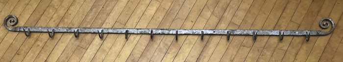 Antique Butcher Meat Hook Rack