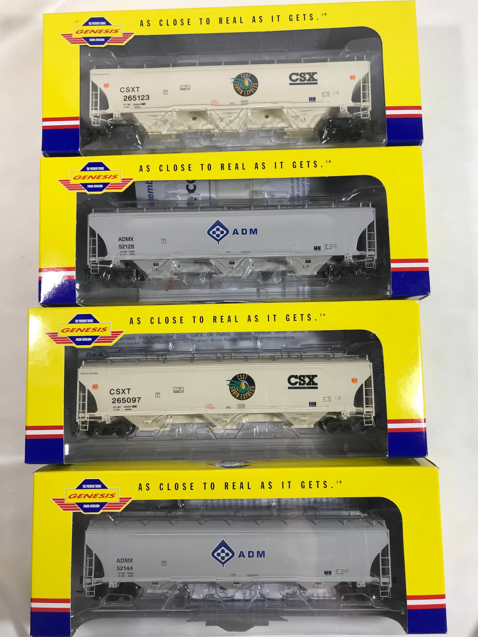 Athearn Genesis Covered Hoppers (4) (1 of 3)