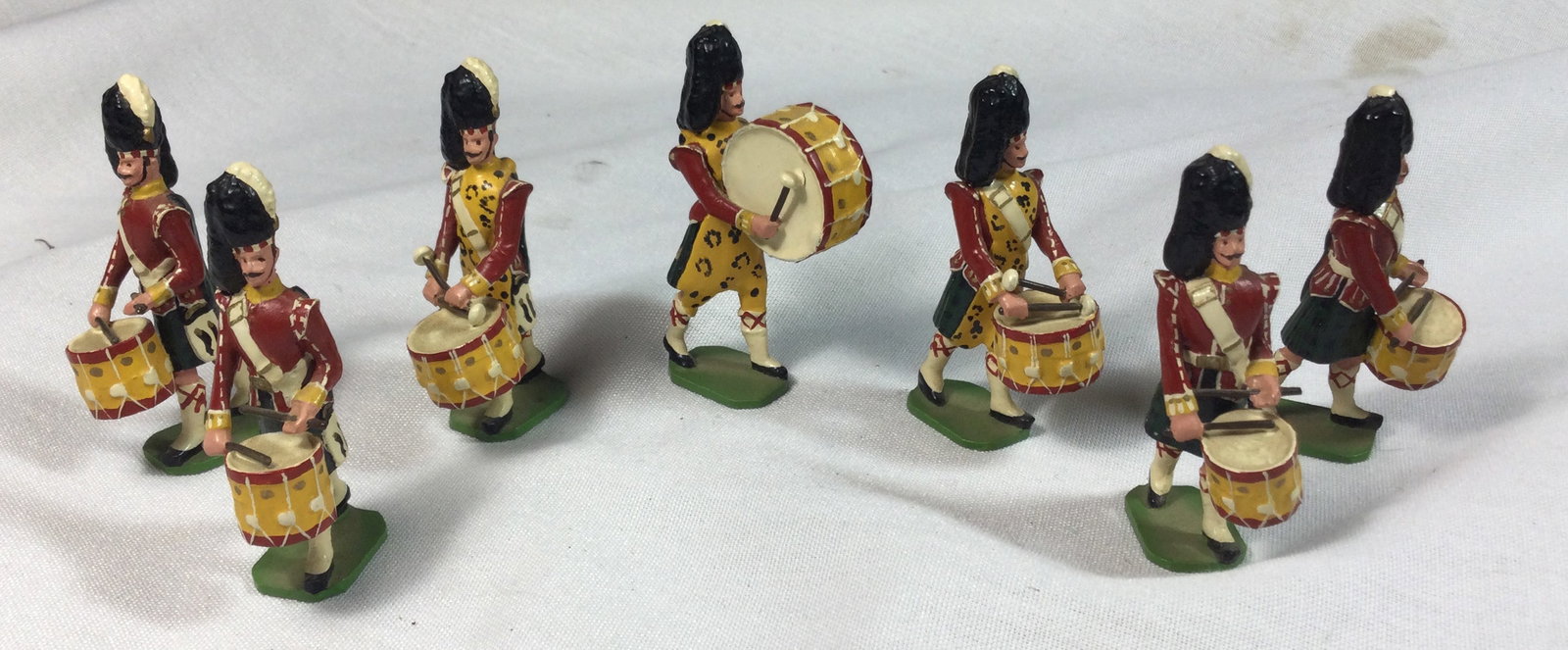 DUCAL Lead Toy Soldiers: 7 man marching band