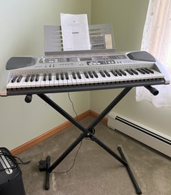 Casio LK-55 Electric Keyboard on Stand