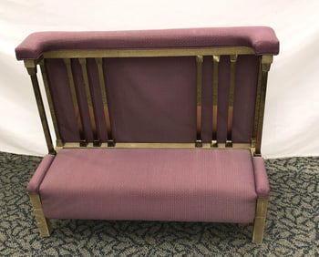 Vintage Upholstered on Metal Prie-Dieu Kneeler