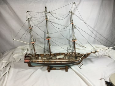 Wood Model Ship USN WASP - Large Model