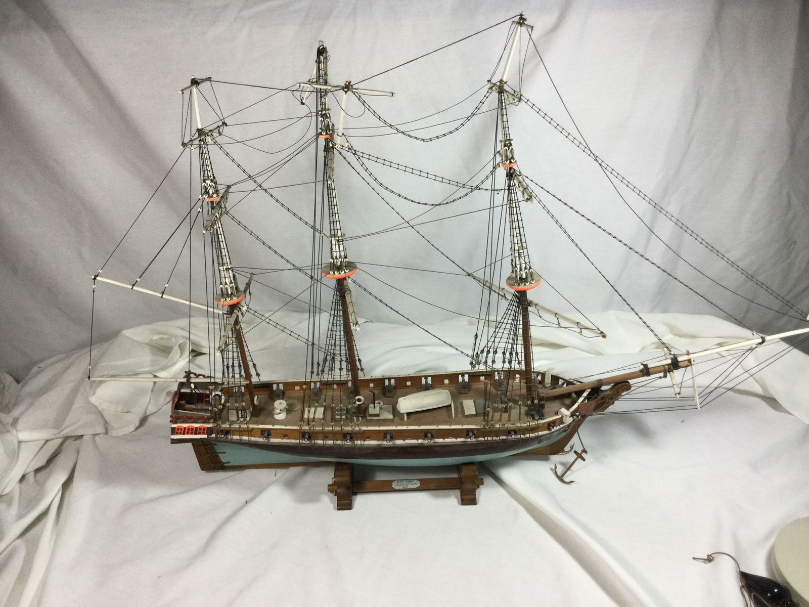 Wood Model Ship USN WASP - Large Model (1 of 6)