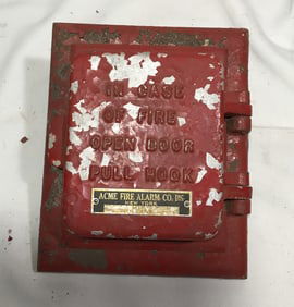 Vintage Acme Fire Alarm Fire Pull Box