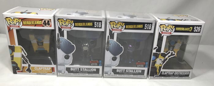 Borderlands Funko Pop Set of 4 New in Boxes