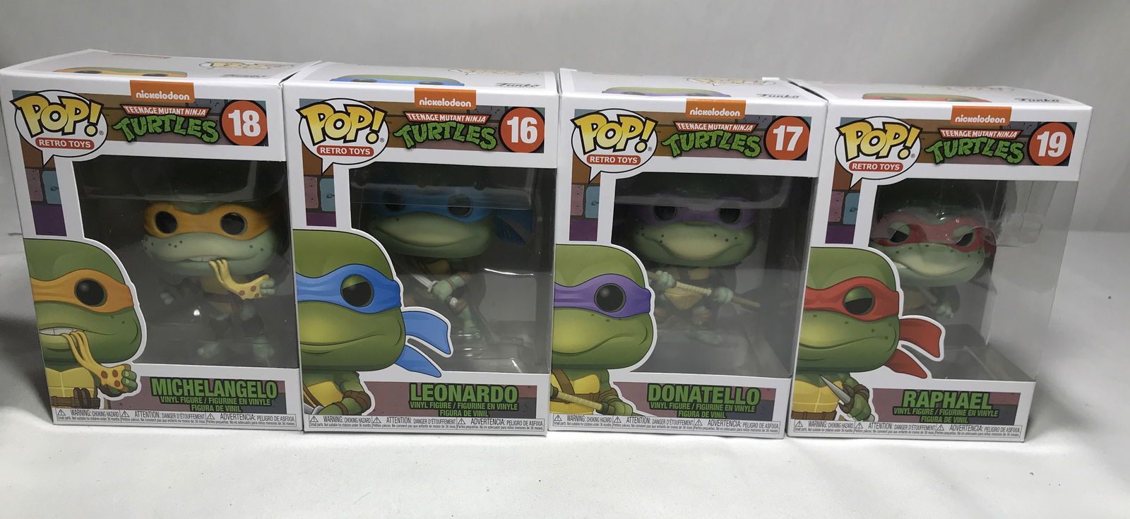 Funko Pop! Ninja Turtles Set of Four New in Boxes (1 of 5)