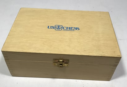 US Chess Federation Pieces (Blue & White)