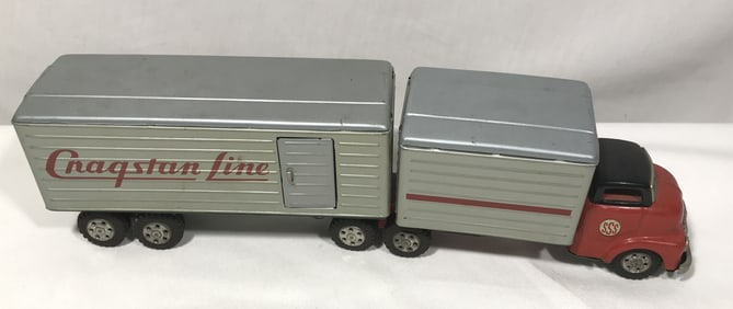 Vintage Cragstan Line Semi Truck Trailer
