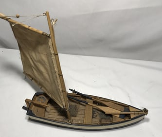 Vintage Wooden Sail Boat