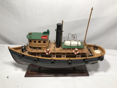 Vintage Nautical Tugboat Model
