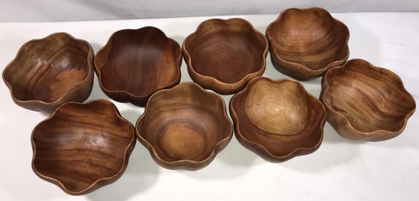 UNIQUE Kamani Wooden Bowls (8)