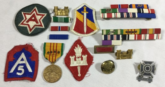 Military Patches and Medals Collection