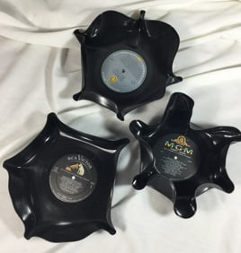 Handmade Record Candy Dishes (3)