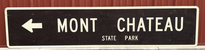 Mont Chateau State Park Sign