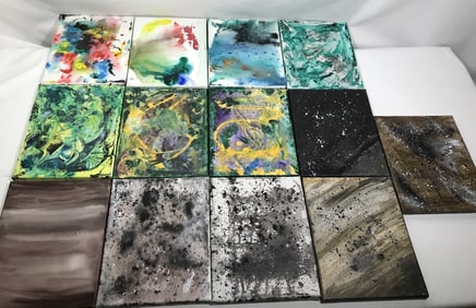 Enid Edelman Abstract Art, set of 13