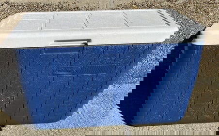 Coleman Blue Cooler, Used but Good Condition