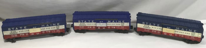 Lionel State Of Maine Box Cars (3)