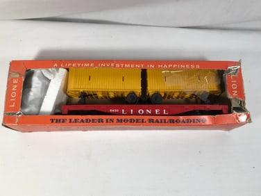 Lionel 6430 Flat Car w/ Yellow Vans
