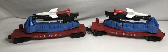 Lionel Missile Launching Flat Cars (2)
