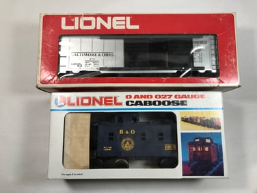 Lionel B&O Automobile Car & Caboose