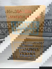 Lionel Trains 356 Freight Stations in boxes (2)