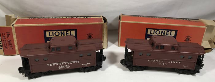 Lionel 6417 Cabooses (2) in org boxes