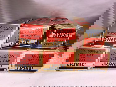 Lionel Trains Flat Car Collection (6 total)