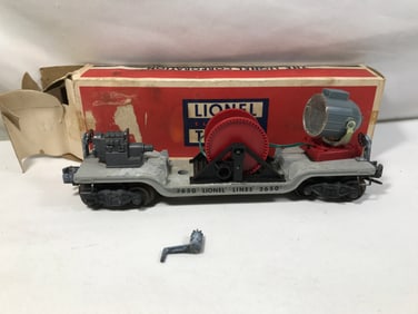 Lionel Trains No. 3650 Searchlight Extension Car