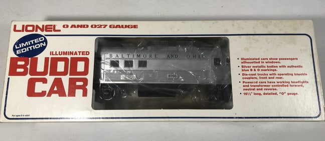 Lionel LE Illuminated Budd Car 8766 in org box