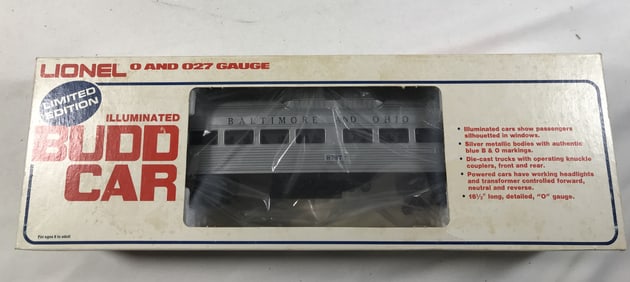 Lionel LE Illuminated Budd Car 8767 in org box