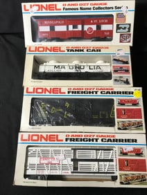 Lionel O Gauge 4 Car Collection