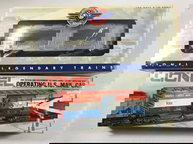 Lionel US Mail Car & Fort Knox Gold Car