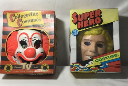 Vintage Halloween Costumes Collegeville Bozo Clown