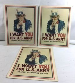Vintage US Army Uncle Sam Recruiting Posters