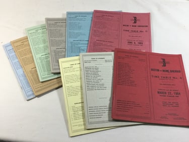 Boston & Maine Railroad Timetables (9)