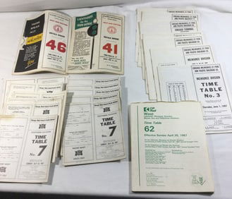 Baltimore & Ohio Railroad Timetable for Buffalo