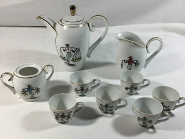Schmidt Porcelana Tea Set, Made in Brazil