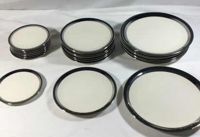 Flintridge China Platinum Contessa Dutch Blue