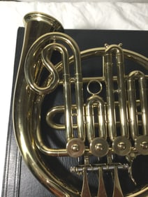 French Horn with Black Hard Case